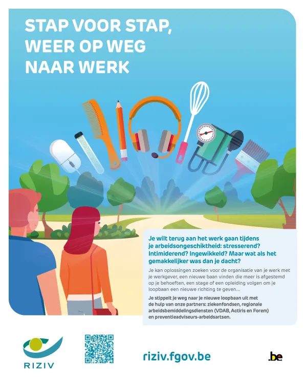 stap voor stap, weer op weg naar werk